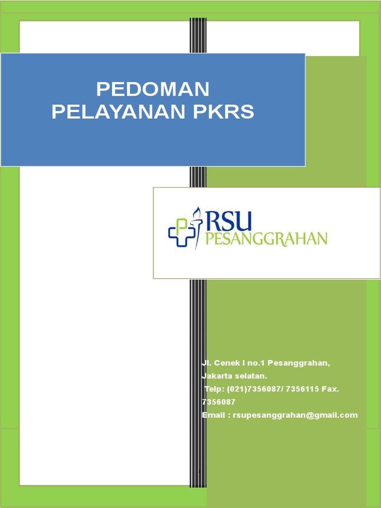 Podoman Pelayanan PKRS Bab 1 | PDF