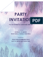 Party Invitation: You're Invited To Celebrate With Us!