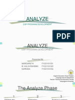 Analyze: Esp Program Development