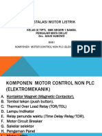 Komponen Instalasi Motor Listrik