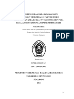 Asupan Lemak Dan Kadar High Density: Lipoprotein (HDL) Sebagai Faktor Risiko