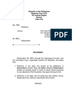 Republic of The Philippines Regional Trial Court 7th Judicial Region Branch Cebu City