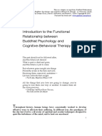 Relationship Between Buddhist Psychology and Cognitive Behavioral Therapy