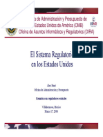 El Sistema Regulatorio en Los Estado Unidos.