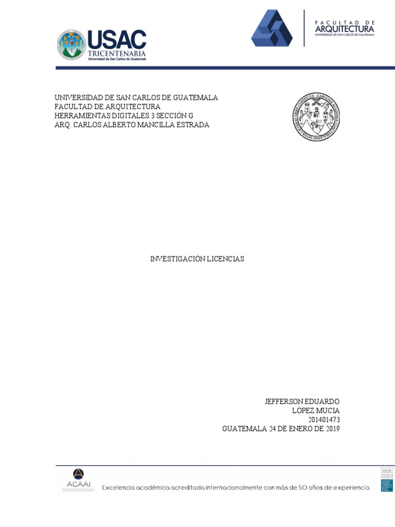 Licencias Municipales de Guatemala y Definiciones BIM | PDF