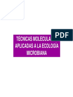 Técnicas Moleculares Aplicadas A La Ecología Microbiana