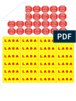Label Lasa Dan High Alert