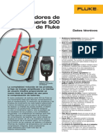 Analizadores de Baterías Serie 500 de Fluke: Datos Técnicos