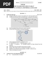 Theory of Automata and Formal Languages Ecs403