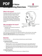 Voice Therapy Exercises | PDF | Speech Language Pathology ...