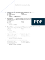 Soal Materi Cek Gula Darah Sewaktu