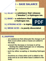 Acid - Base Balance