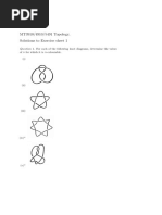 MT3910/4910/5491 Topology, Solutions To Exercise Sheet 1