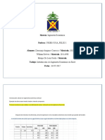 Intro de Ingenieria Economica en Excel