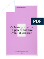 Proust Et La Langue