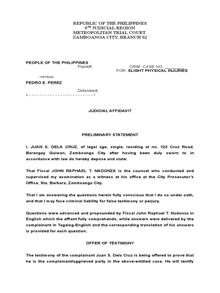 JA | PDF | Perjury | Testimony