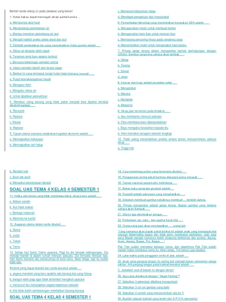 Berilah Tanda Silang