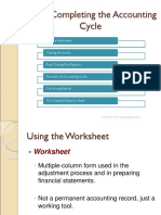 CH-4: Completing The Accounting Cycle: Using A Worksheet