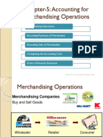 Chapter-5: Accounting For Merchandising Operations