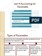 Chapter-9: Accounting For Receivable: Types of Receivables