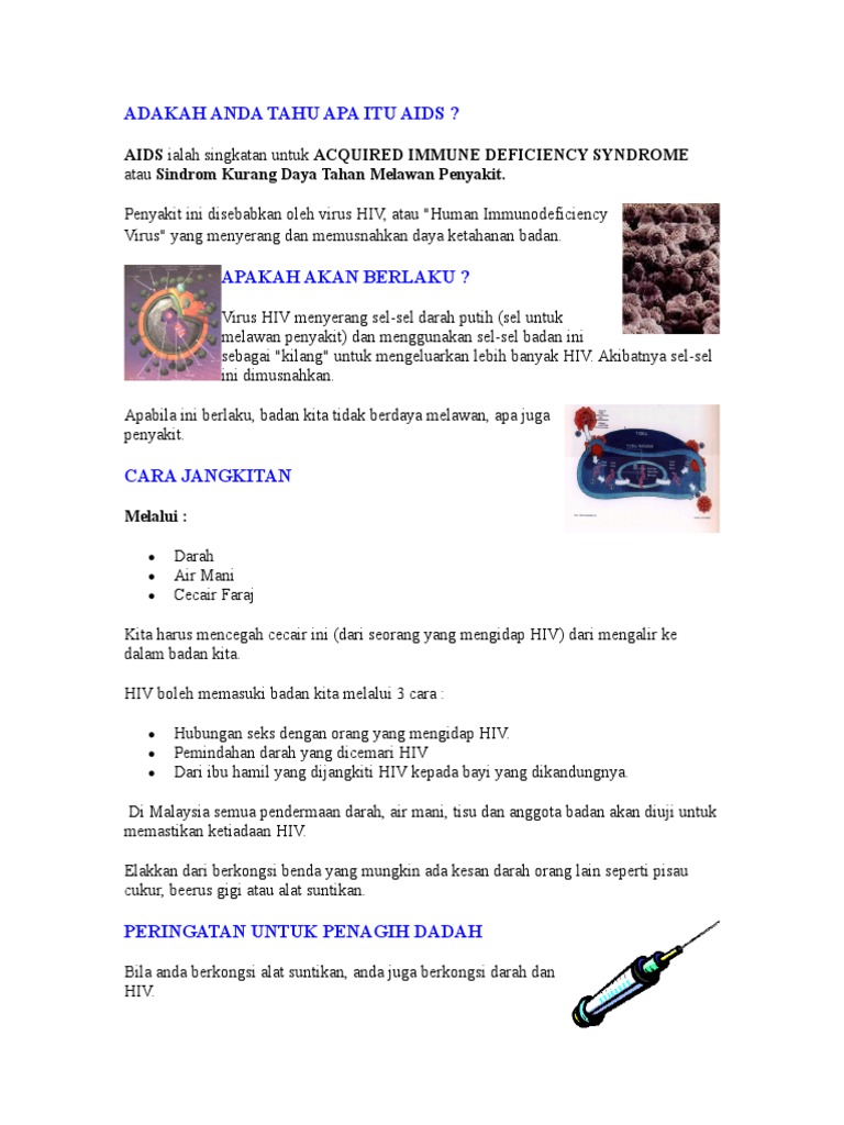 Adakah Anda Tahu Apa Itu Aids Pdf