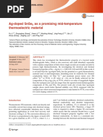 Ag-Doped SnSe2 As A Promising Mid-Temperature Thermoelectric Material