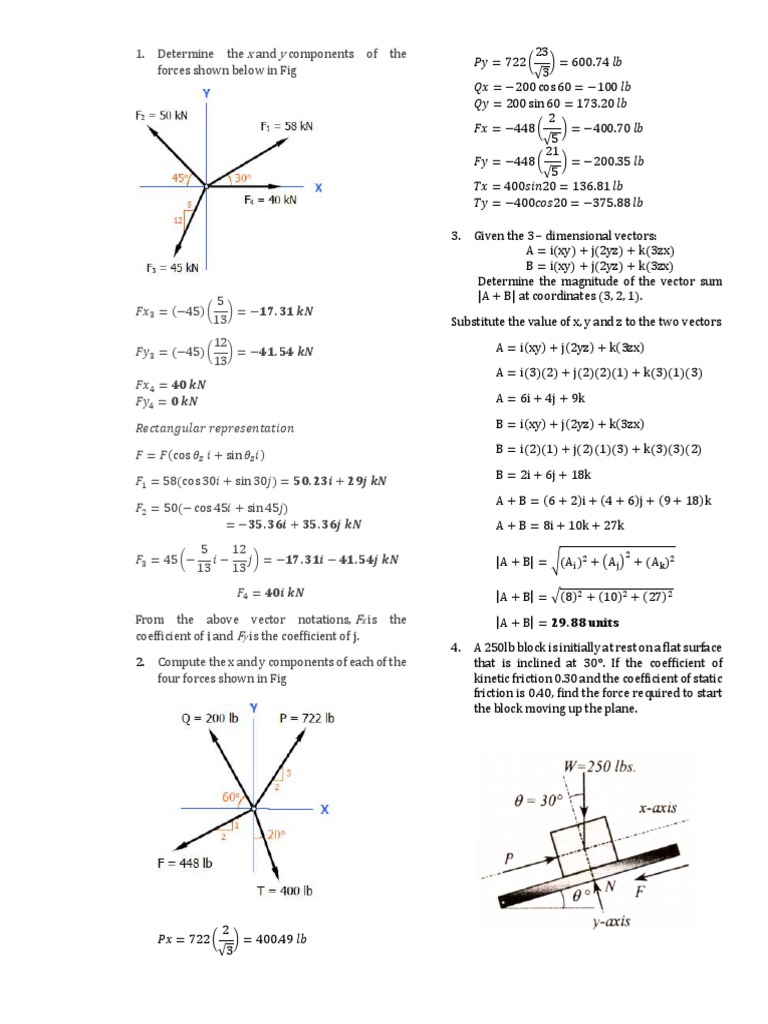 Mls Statics | PDF | Euclidean Vector | Applied And Interdisciplinary ...