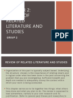 Review of Related Literature and Studies: Group 2