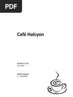 Café Halcyon (Coffee Shop Business Plan)