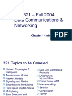 CIS 321 - Fall 2004 Data Communications & Networking: Chapter 1 - Introduction