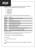 File I/O in C Programming