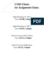 3rd Quarter Assignment Dates PDF
