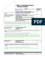 L2 Ict - UNIT 2: Technology Systems Revision Template: Subject Notes Revision Done