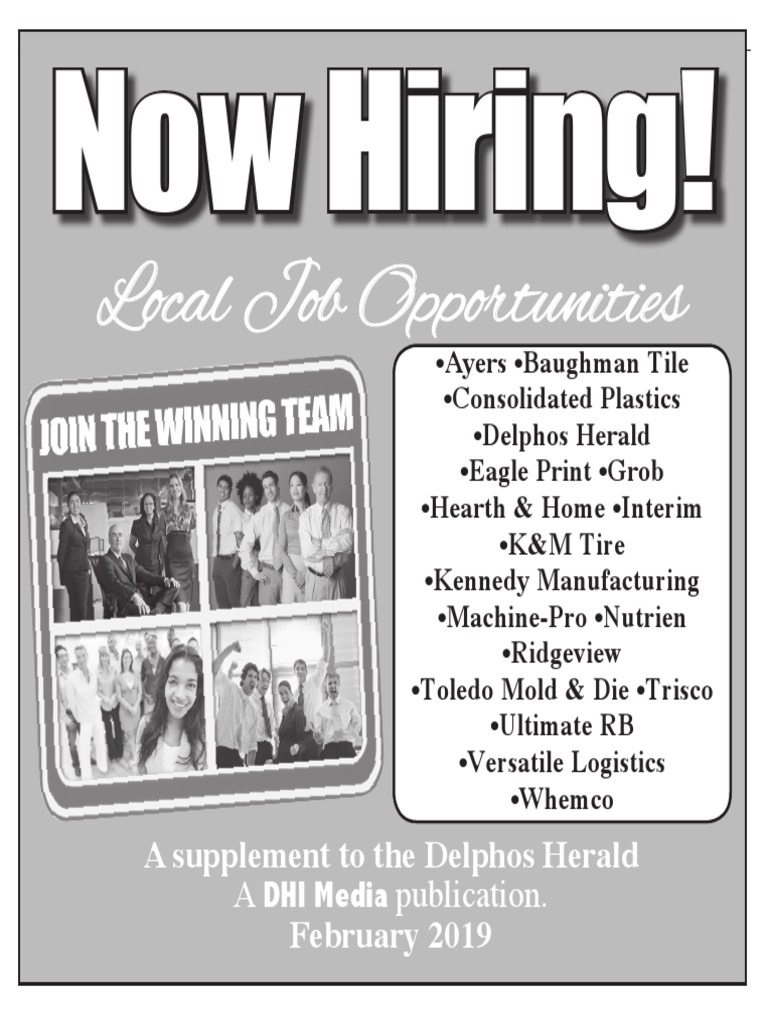 19 Delphos Herald Employment Tab PDF Truck Driver Foundry