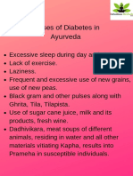 Causes of Diabetes in Ayurveda