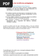 Estudo Das Tendências Pedagógicas
