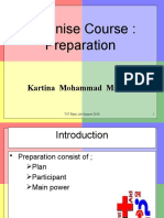 Organise Course: Preparation: Kartina Mohammad Manan