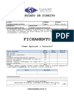 FICHAMENTO - Como Aplicar o Direito