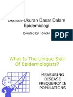 Ukuran Ukuran Dasar Dalam Epidemiologi