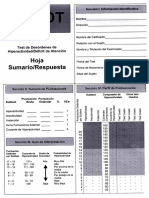 Cuestionario-Adhdt Test de Desordenes de Hiperactividad PDF