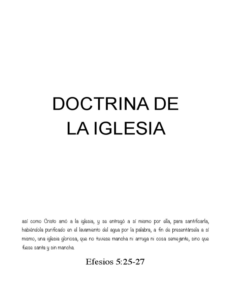 Doctrina de la Iglesia Evangélica | PDF | Iglesia Católica | Sacramentos