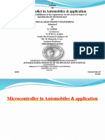 Microcontroller in Automobiles & Application: Bachelor of Technology IN Electrical &electronics Engineering