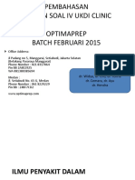 Pembahasan UKDI KLINIK 4 Batch Feb 2015 PDF