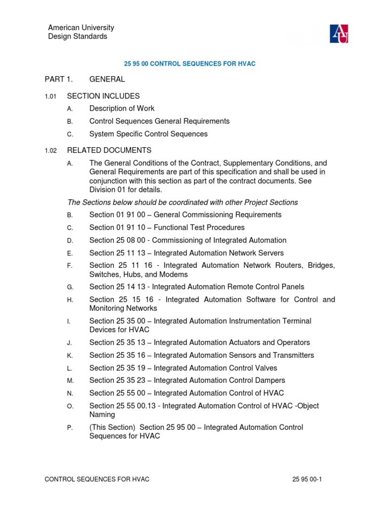 Control Sequences For HVAC PDF Hvac Ventilation (Architecture)