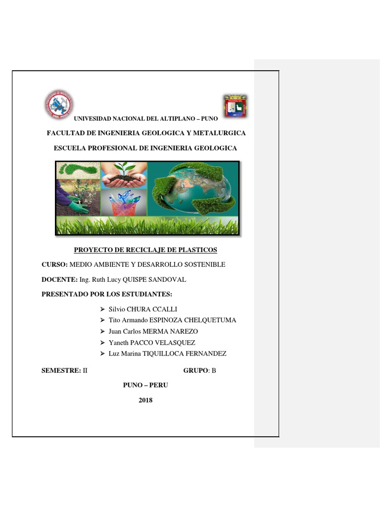 Reciclaje de Plastico | PDF | El plastico | Reciclaje