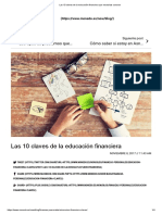 Las 10 Claves de La Educación Financiera Que Necesitas Conocer