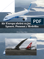 Efraín Rojas Mata - Air Europa Abrirá en Junio Rutas a Iguazú, Panamá y Medellín