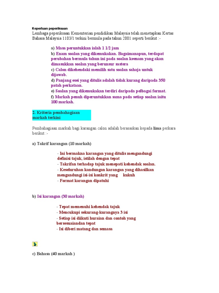 Contoh Karangan  PDF