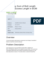 To Display Sum of Bolt Length and Bolt Excess Length in BOM