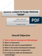 System Analysis and Design Methologies